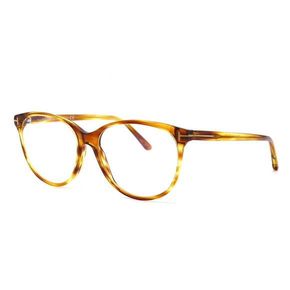 TOM FORD TF5544-B/V 056 BLOND HAVANA BLUE BLOCK AUTHENTIC EYEGLASSES FRA… - Picture 6 of 11